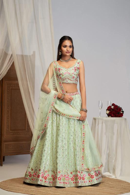 Mint Green Lehenga wholesalers in Kolkata